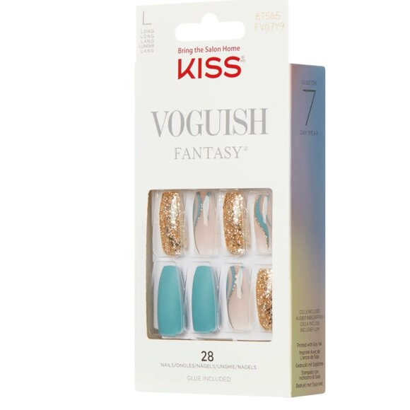 KISS Voguish Fantasy Long Length Nails - Sunny Days - Picture 2 of 9